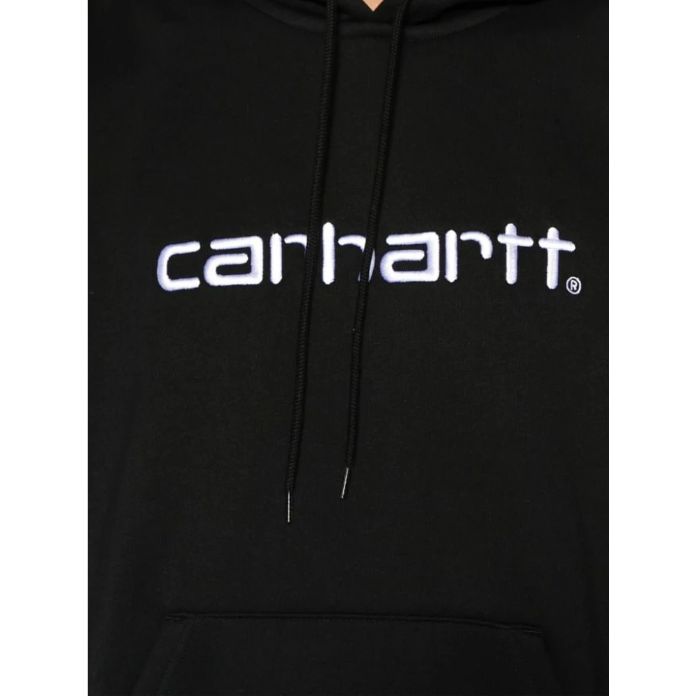 Carhartt WIP Zwarte Katoenen Sweatshirt met Logo Black Heren