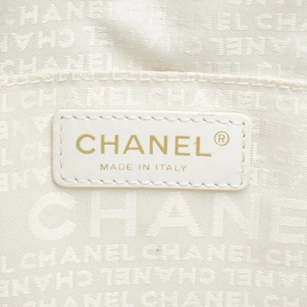 Chanel Vintage Pre-owned Canvas handbags Beige Dames