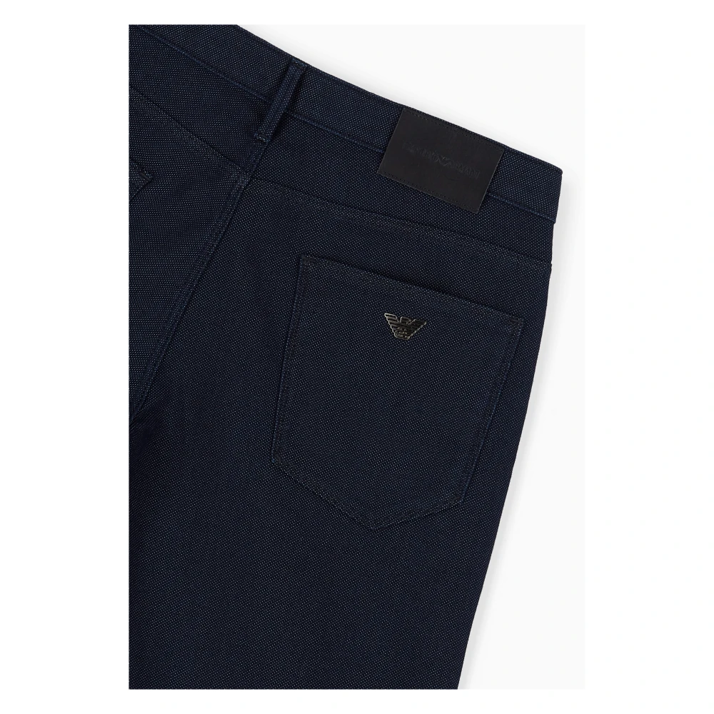 Emporio Armani Blauwe Stijlvolle Broek Blue Heren