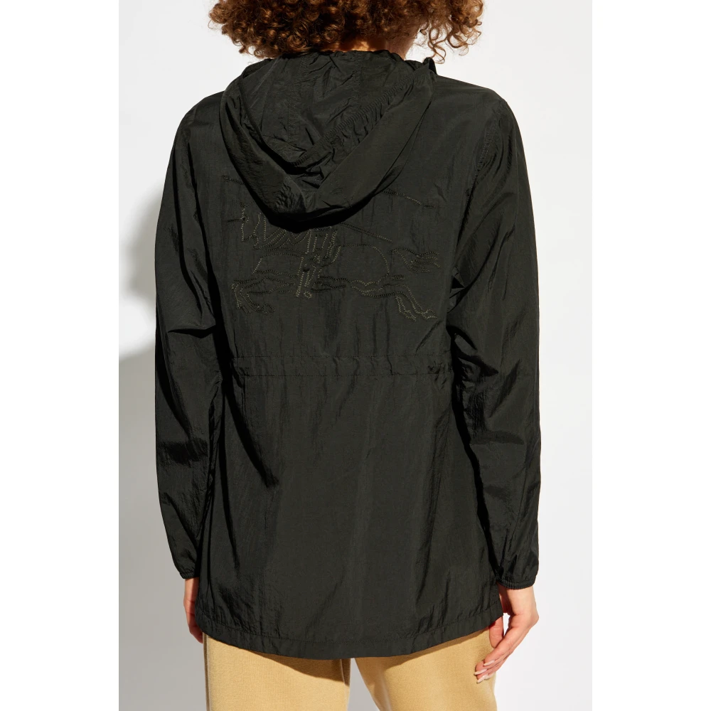 Burberry Lichtgewicht jas met capuchon Black Dames