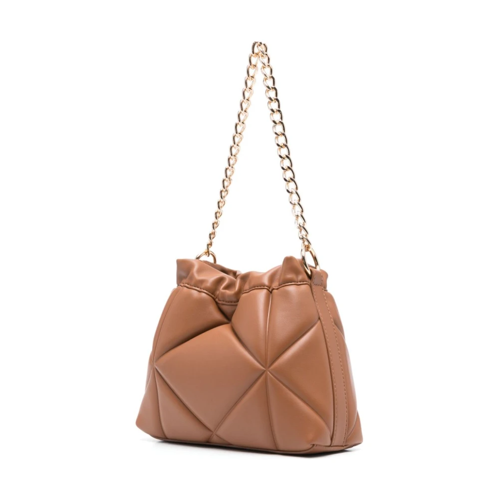 Love Moschino Kameelbruine Ketting-Link Schoudertas Brown Dames