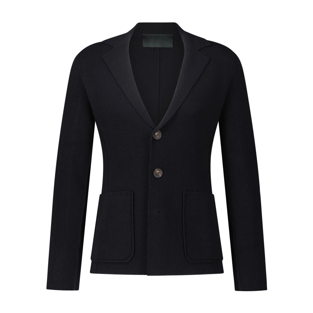 Iris Von Arnim Kashmir Stickad Blazer Blue, Herr