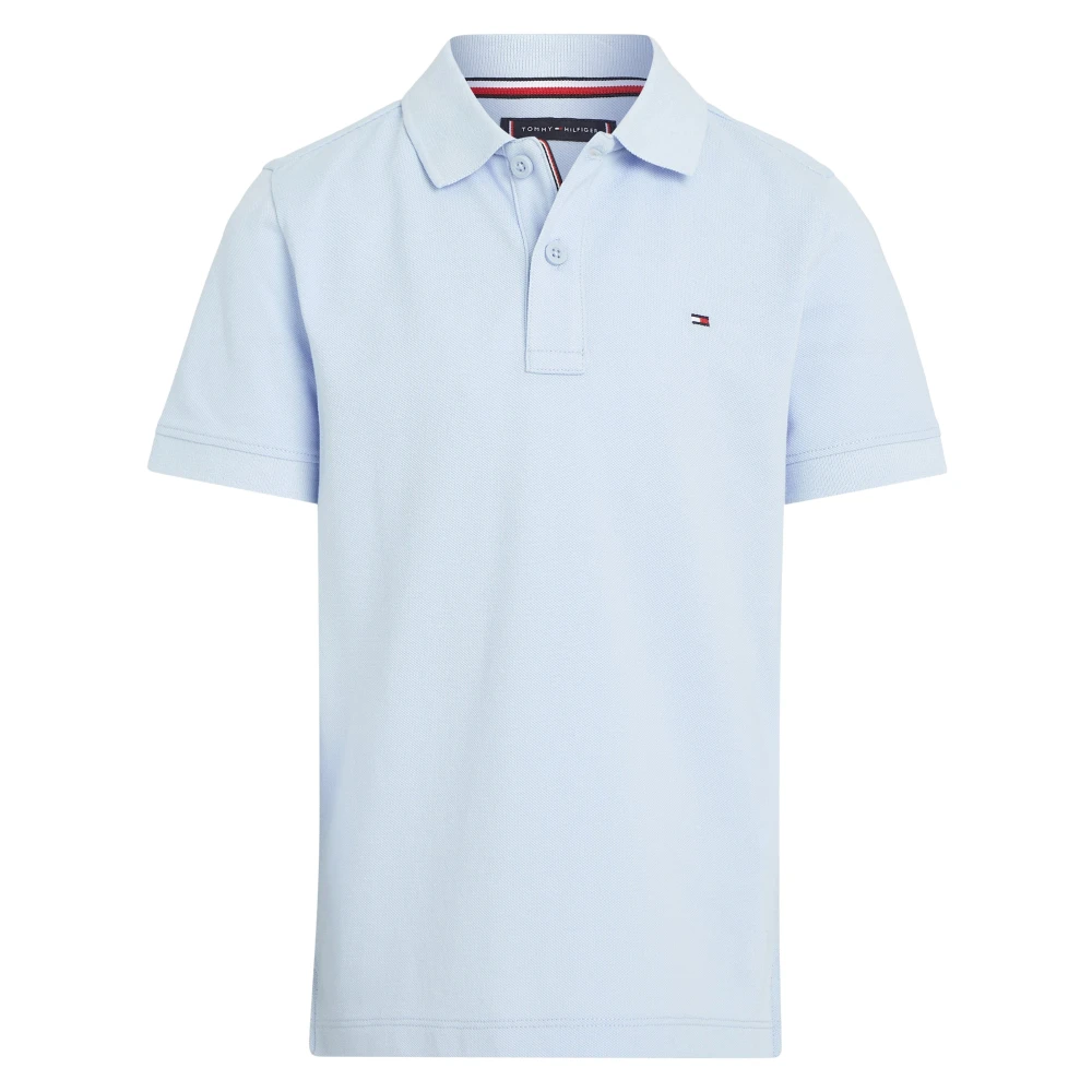 Tommy Hilfiger Boys Blue Flag Polo Shirt In Size 3 Y