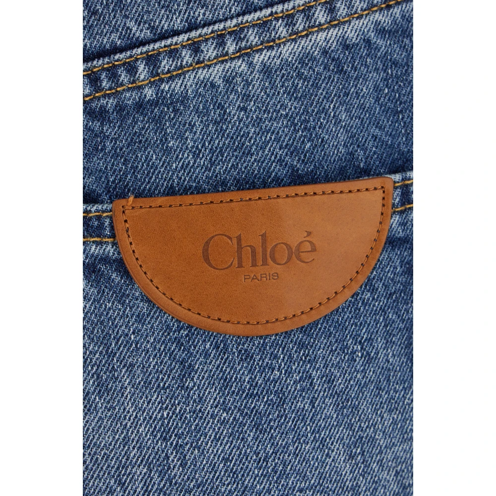 Chloé Klassieke Denim Jeans voor Dagelijks Gebruik Blue Dames