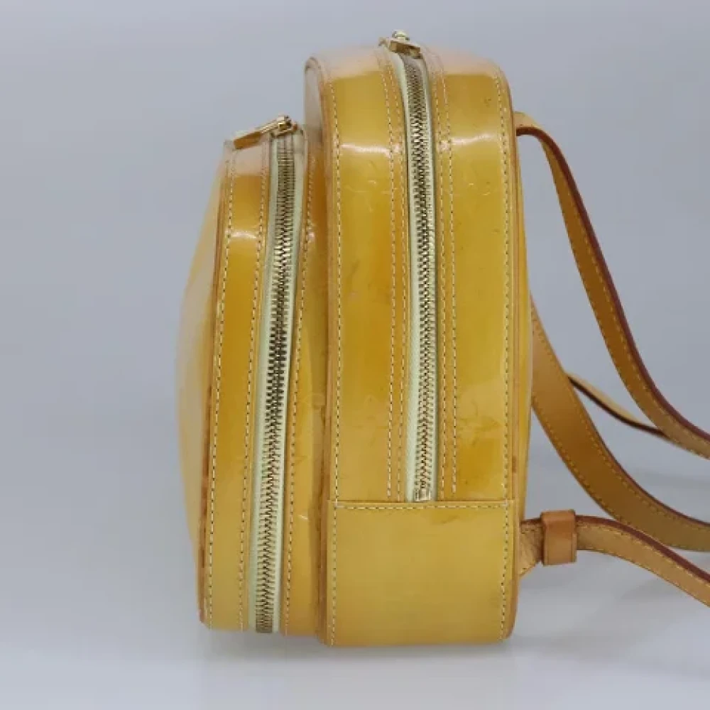 Louis Vuitton Vintage Pre-owned Leather backpacks Yellow Dames