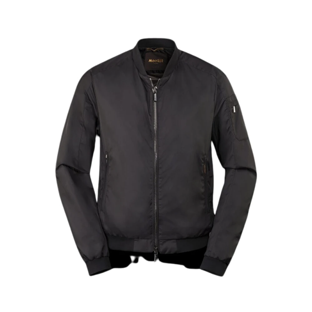 Moorer Aviator Bomber Jas Black Heren