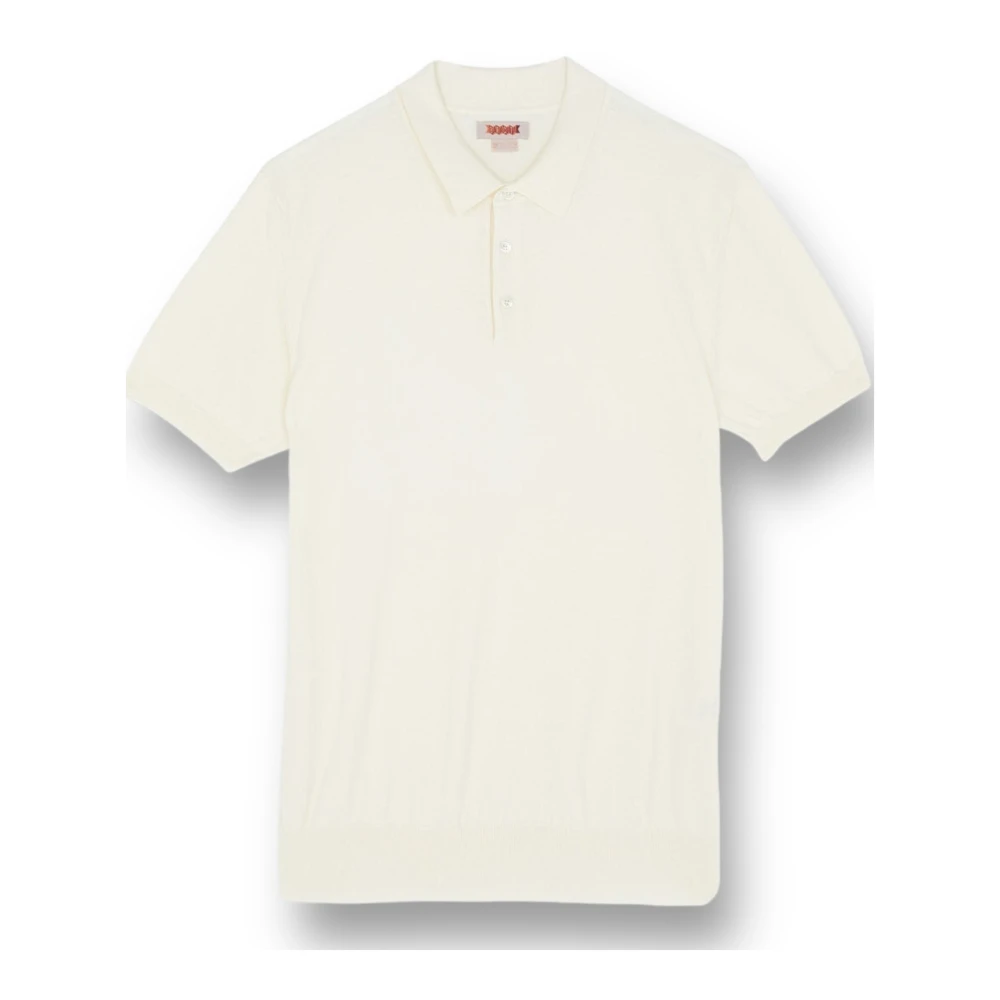 Baracuta Beige Polo Shirts, Male, 2XL, Ivory Polo Knit Jumper