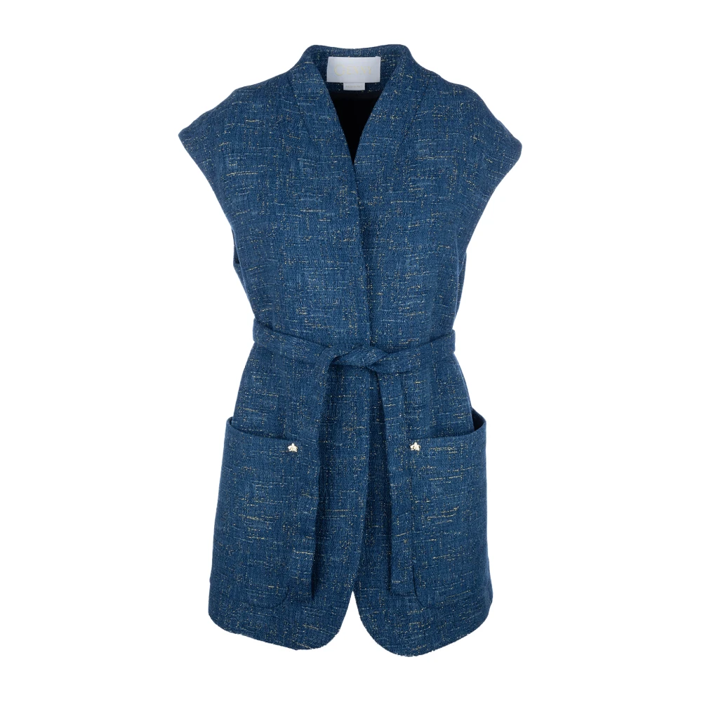 Genny - Jackets > Vests - Blue - Genny - Modalova