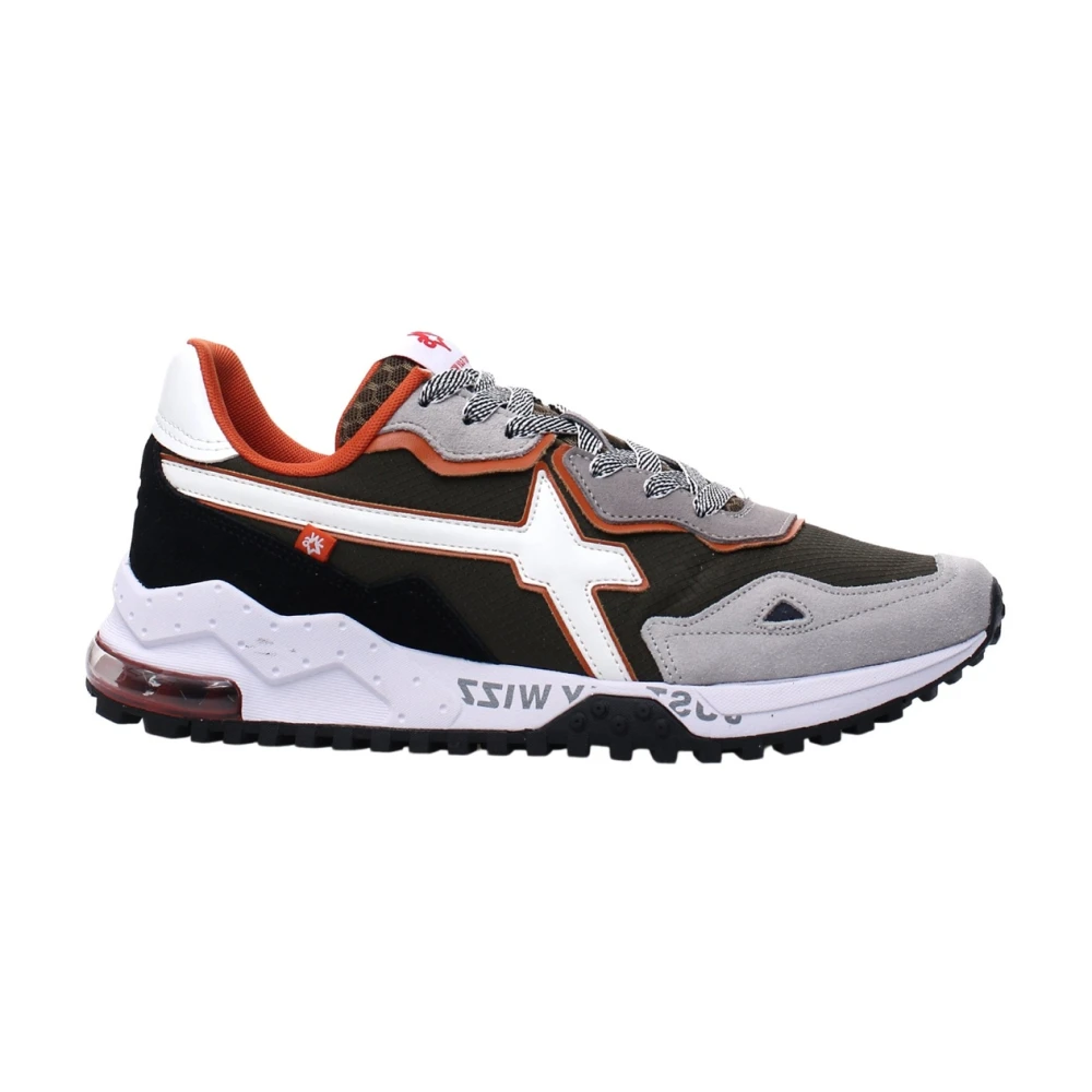 W6Yz Grijze Ademende Sneakers Urban Stijl Heren Schoenen Veelkleurig Multicolor