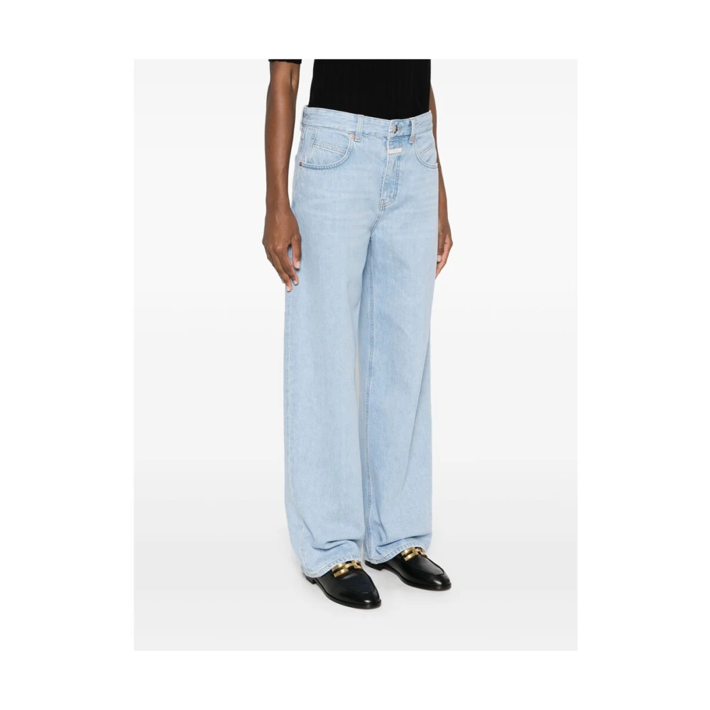 closed Hemelsblauwe Klassieke Vijf Zakken Jeans Blue Dames