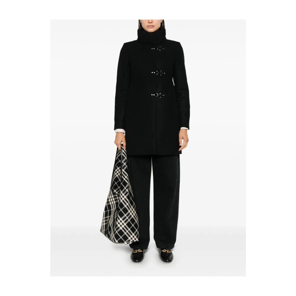 Fay Elegante Romantische Jas voor Vrouwen Black Dames