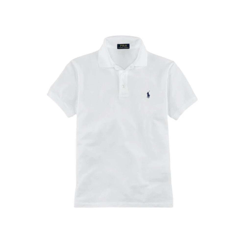 Polo Ralph Lauren Slim Fit Katoenen Polo Shirt White Heren