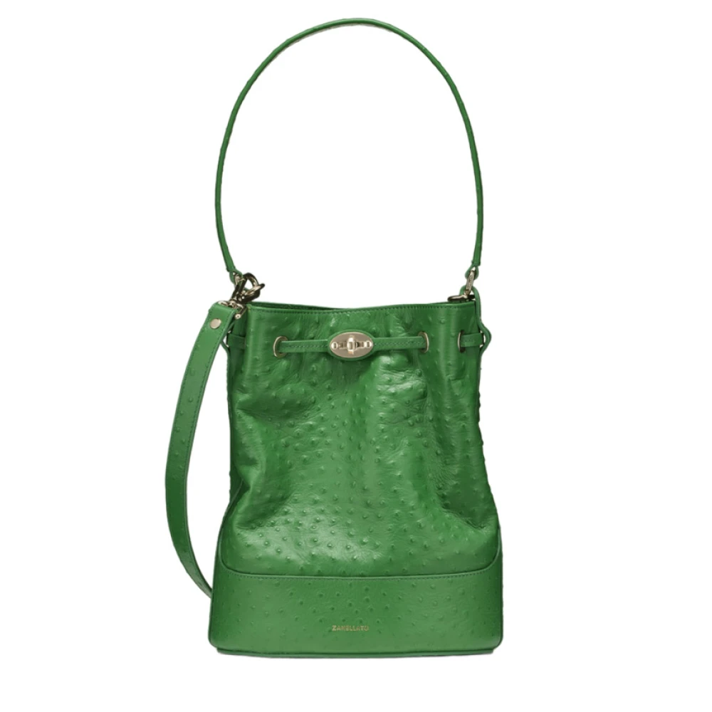 Zanellato Women's Green Bucket Bags, One Size, Mondà Bucket Bag