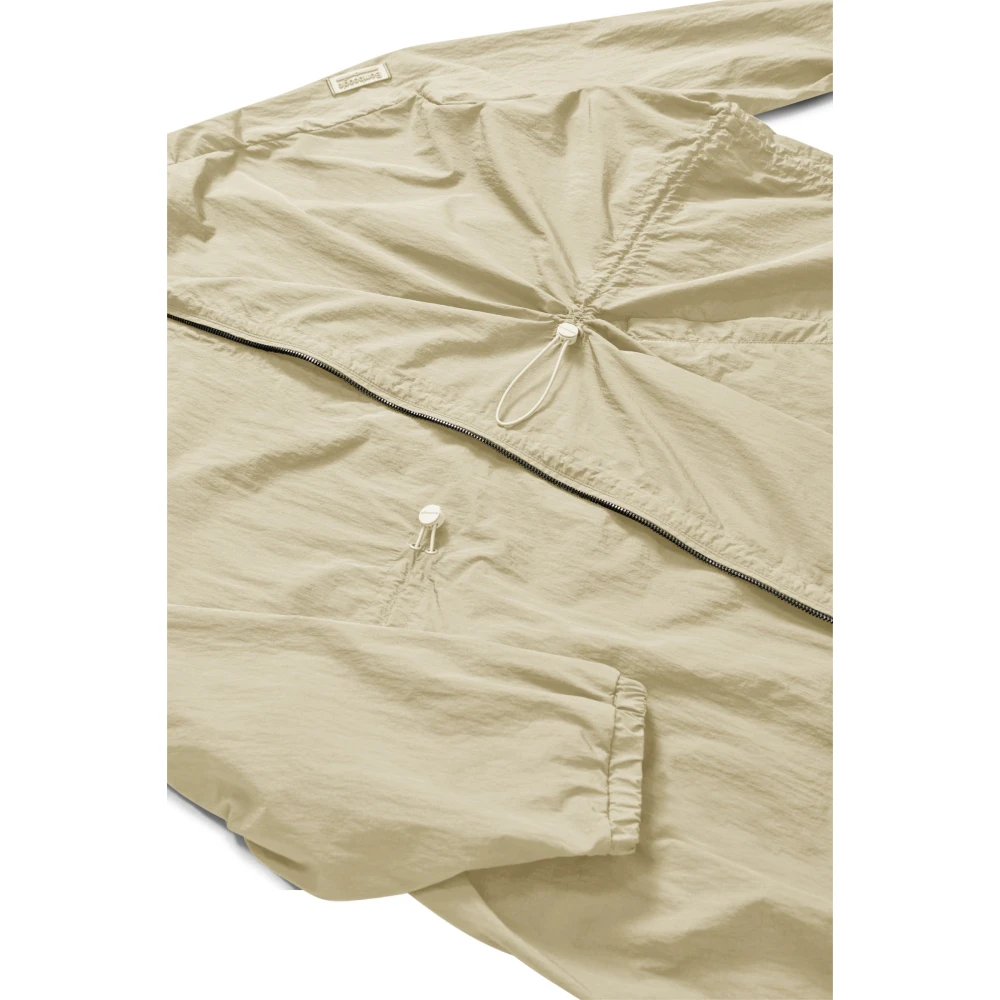 BomBoogie Ongevoerde parka voor vrouwen met elastisch trekkoord Beige Dames
