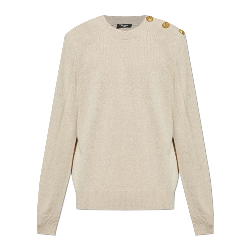 Knitwear > Cashmere Knitwear - - Balmain - Modalova
