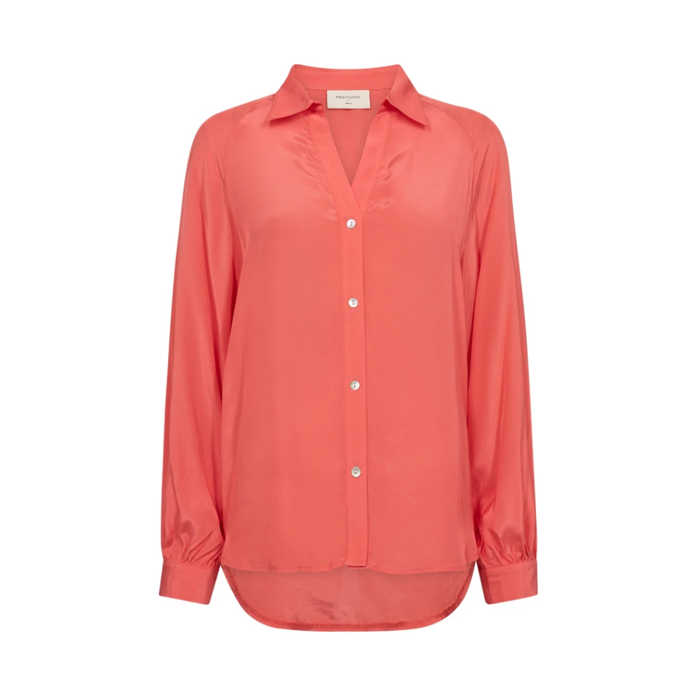 Freequent Blouse Fqmadde Hot Coral Orange Dames