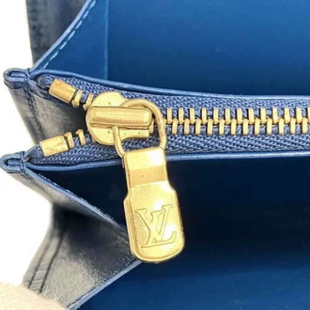Louis Vuitton Vintage Pre-owned Leather clutches Blue Dames