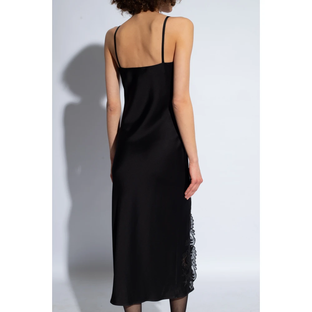 Versace Mouwloze jurk Black Dames