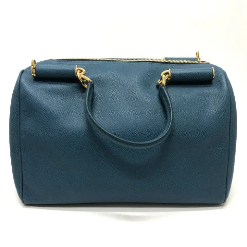 Dolce & Gabbana Pre-owned Leather handbags Blue Unisex
