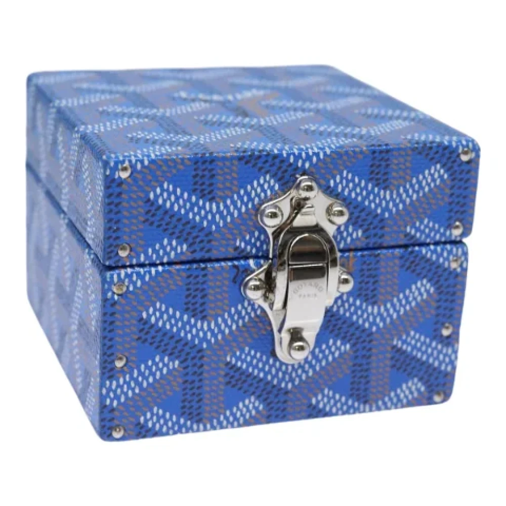 Goyard Vintage Pre-owned Leather pouches Blue Dames