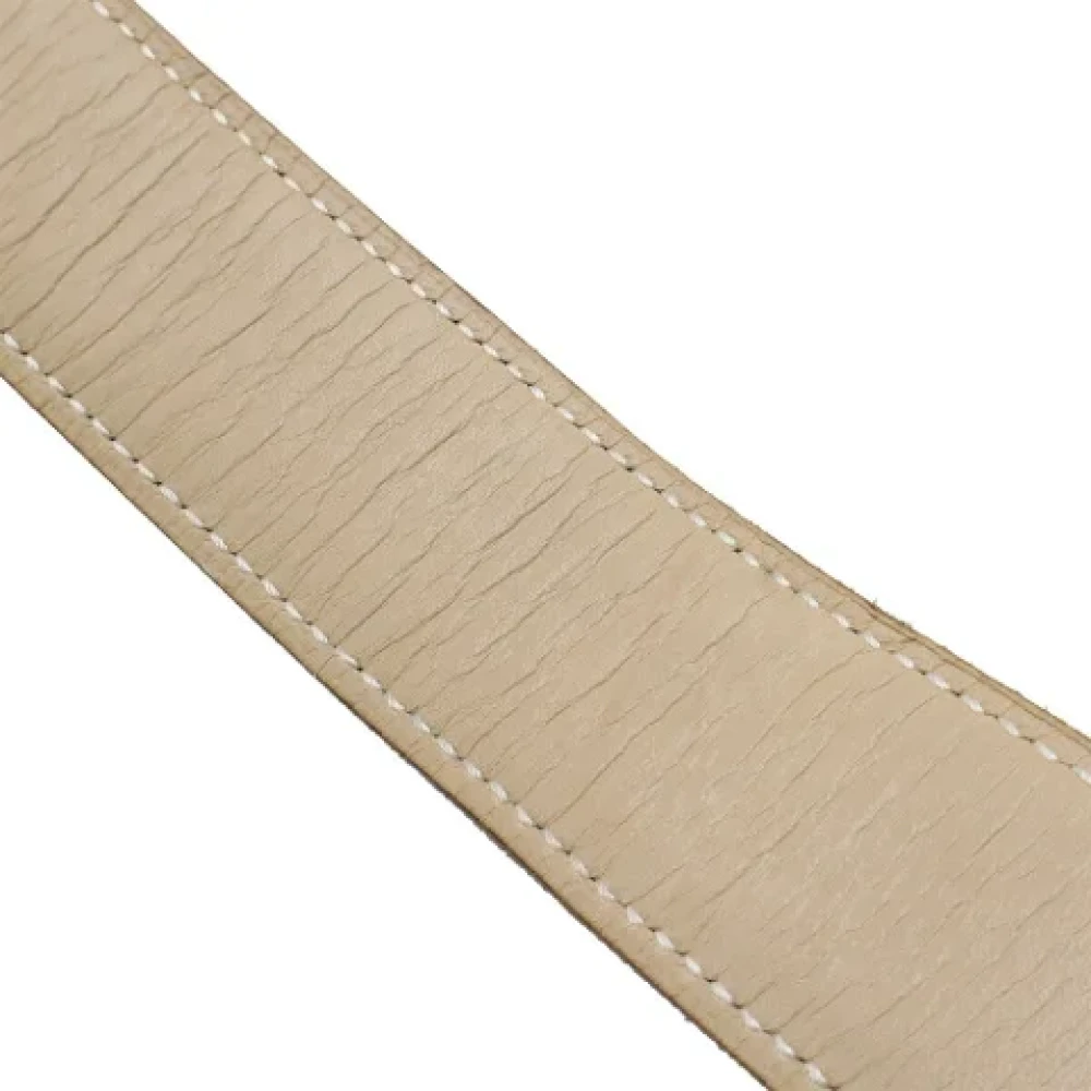 Hermès Vintage Pre-owned Leather belts Beige Dames