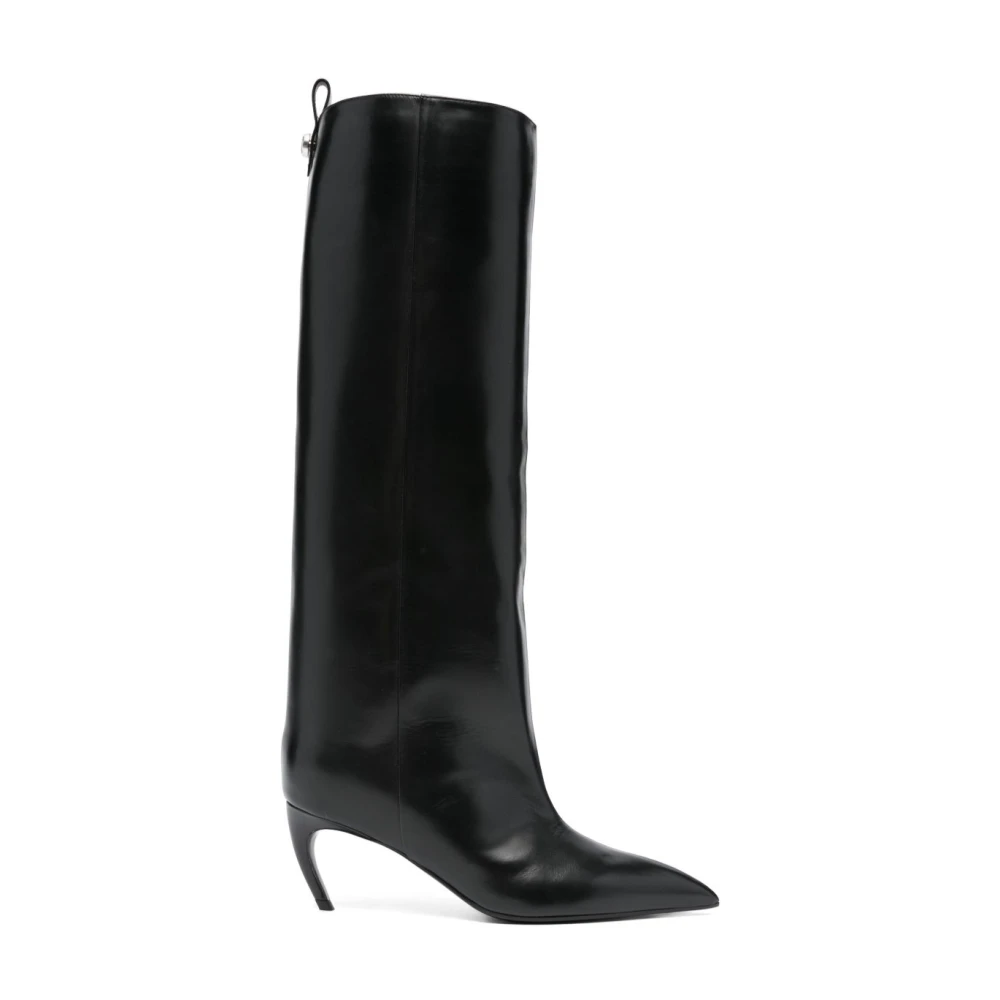 The Attico Lea Boot - Female - Heeled Boots - Black - 3 Uk - Shoes