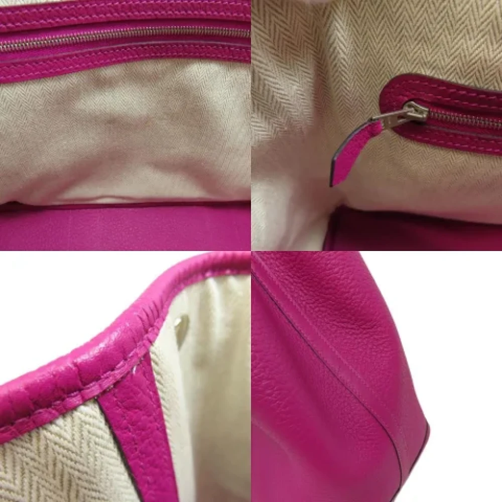 Hermès Vintage Pre-owned Leather handbags Pink Dames