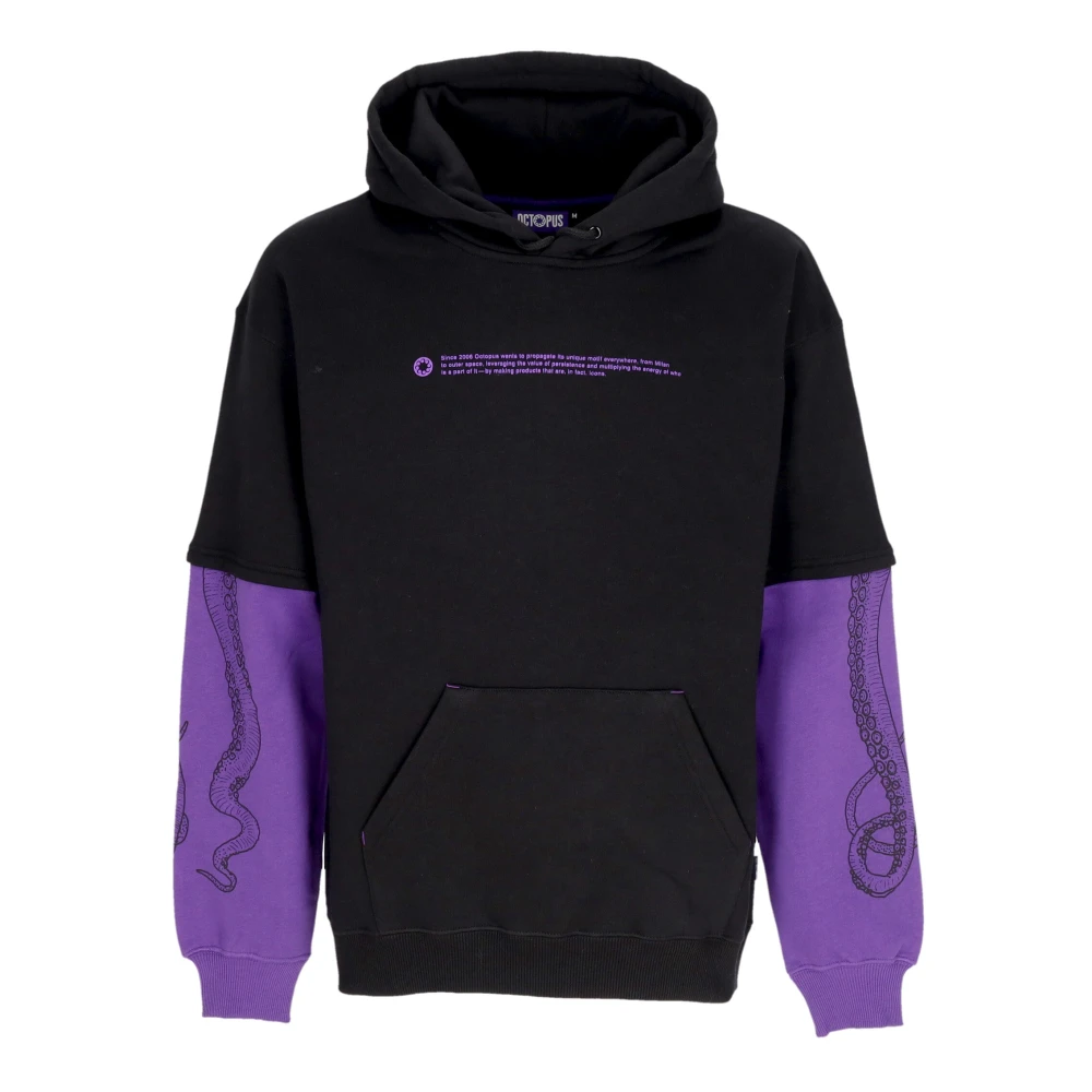 Octopus Men's Black Logo Hooded Sweatshirt - Hoodies - M - Sweatshirts & Hoodies