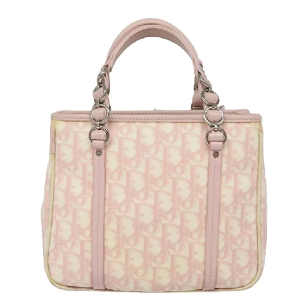 Dior Vintage Pre-owned Leather handbags Pink Dames