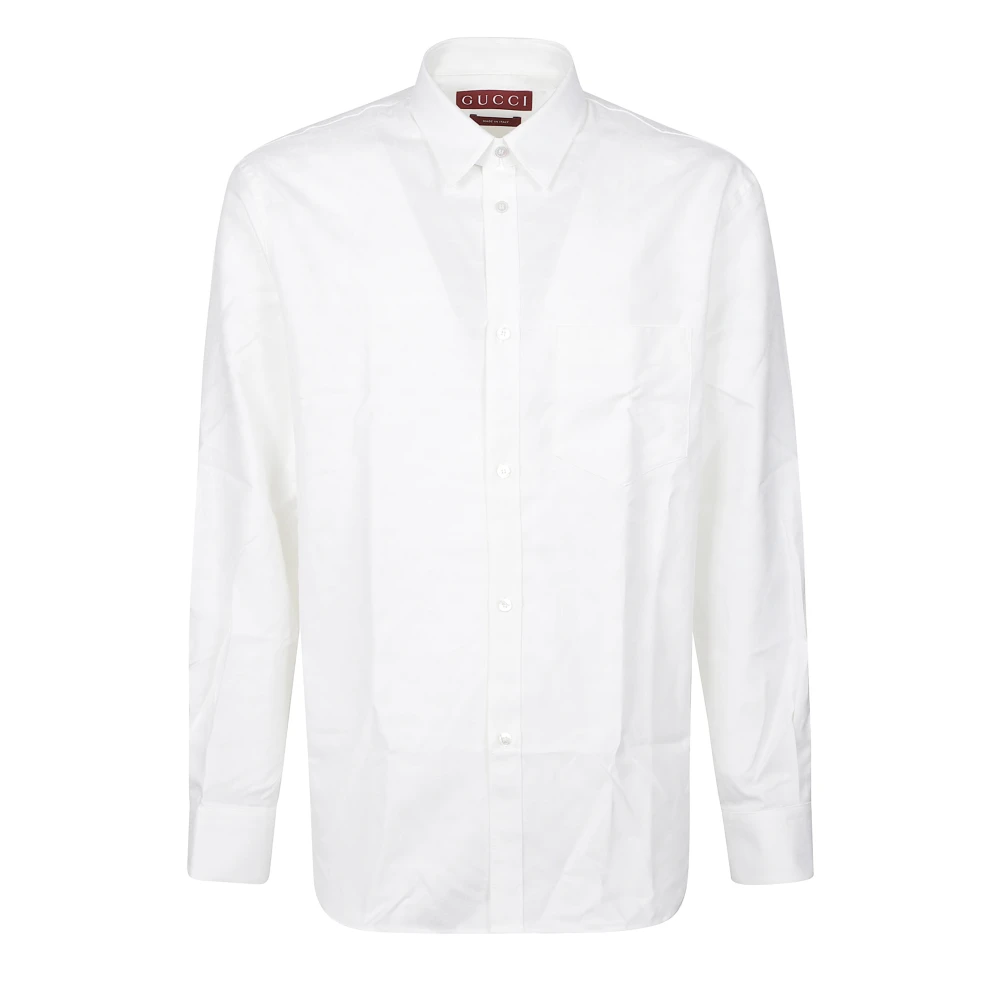 Gucci Men's White Formal Shirts, S, Shirts