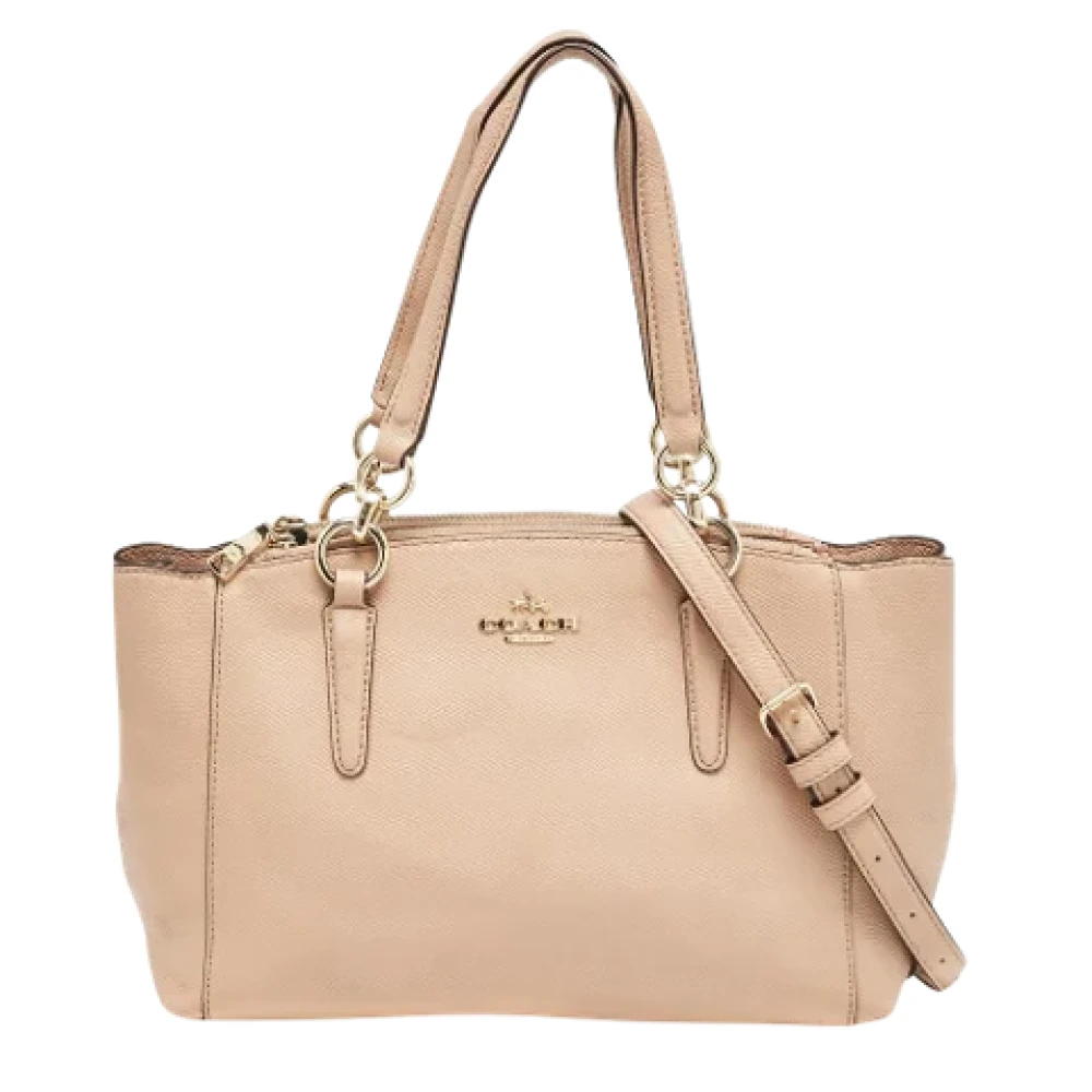 Coach Pre-owned Leather shoulder-bags Orange Dames