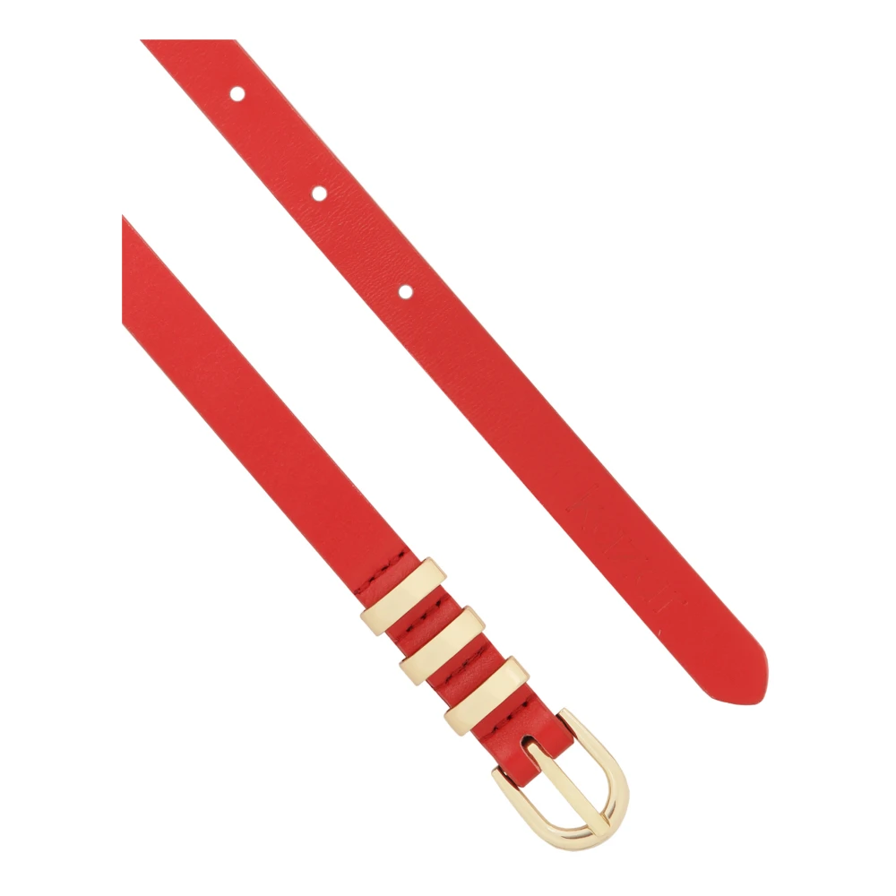 Kazar Smalle rode riem met metalen lussen Red Dames