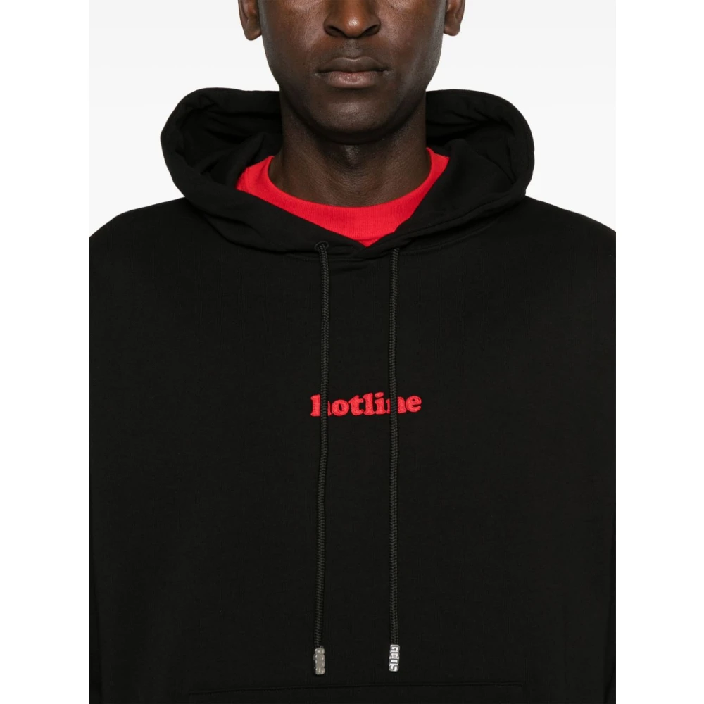 Gcds Zwarte Sweater Collectie Black Heren