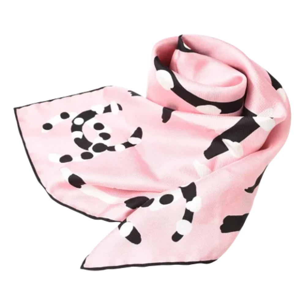 Chanel Vintage Pre-owned Canvas scarves Pink Dames