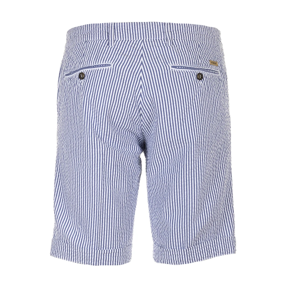 40Weft Chino Bermuda Shorts Blue Heren