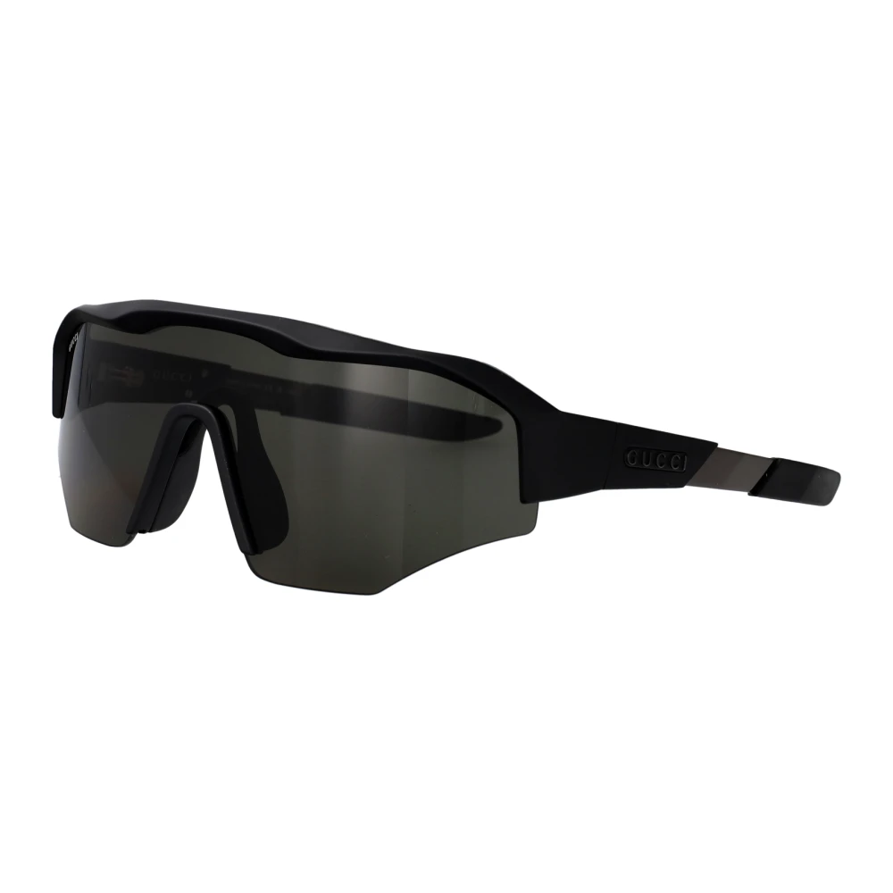 Gucci Men's Black Sunglasses, One Size, Mask-Shaped Sunglasses
