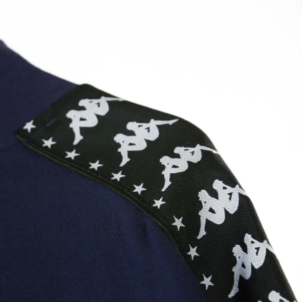Kappa Blauw Greystone Zwart Crewneck Sweater Blue Heren