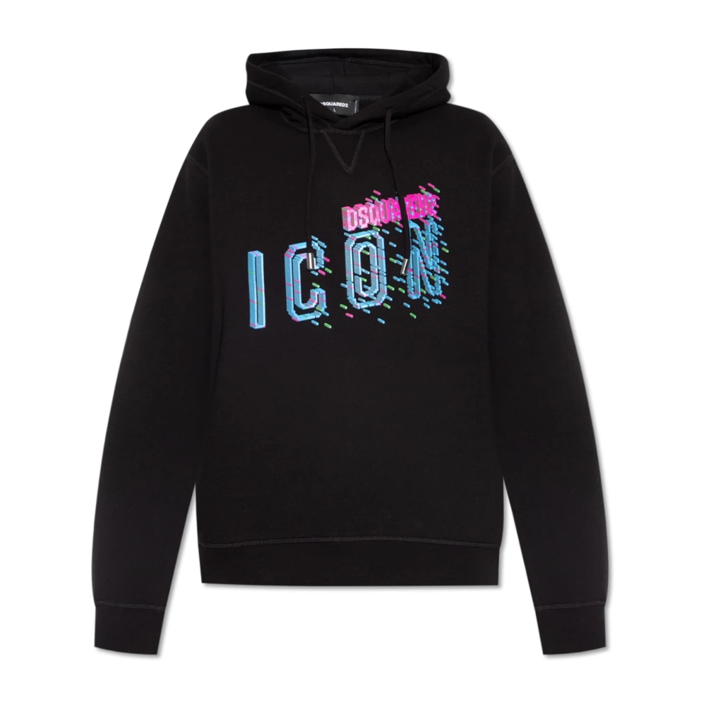 Dsquared2 Men's Black Cotton Hoodie - Hoodies - Xl - Sweatshirts & Hoodies