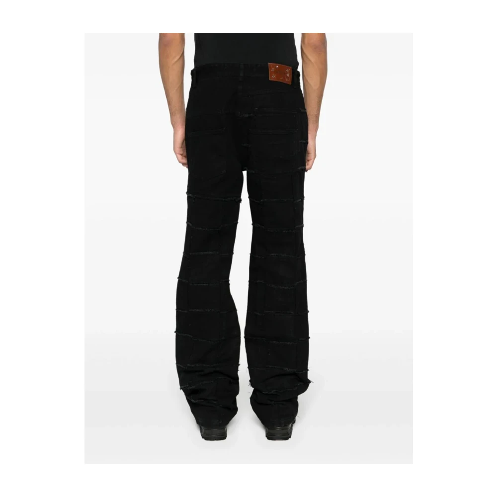 Andersson Bell Patchwork Wide Leg Jeans Black Heren