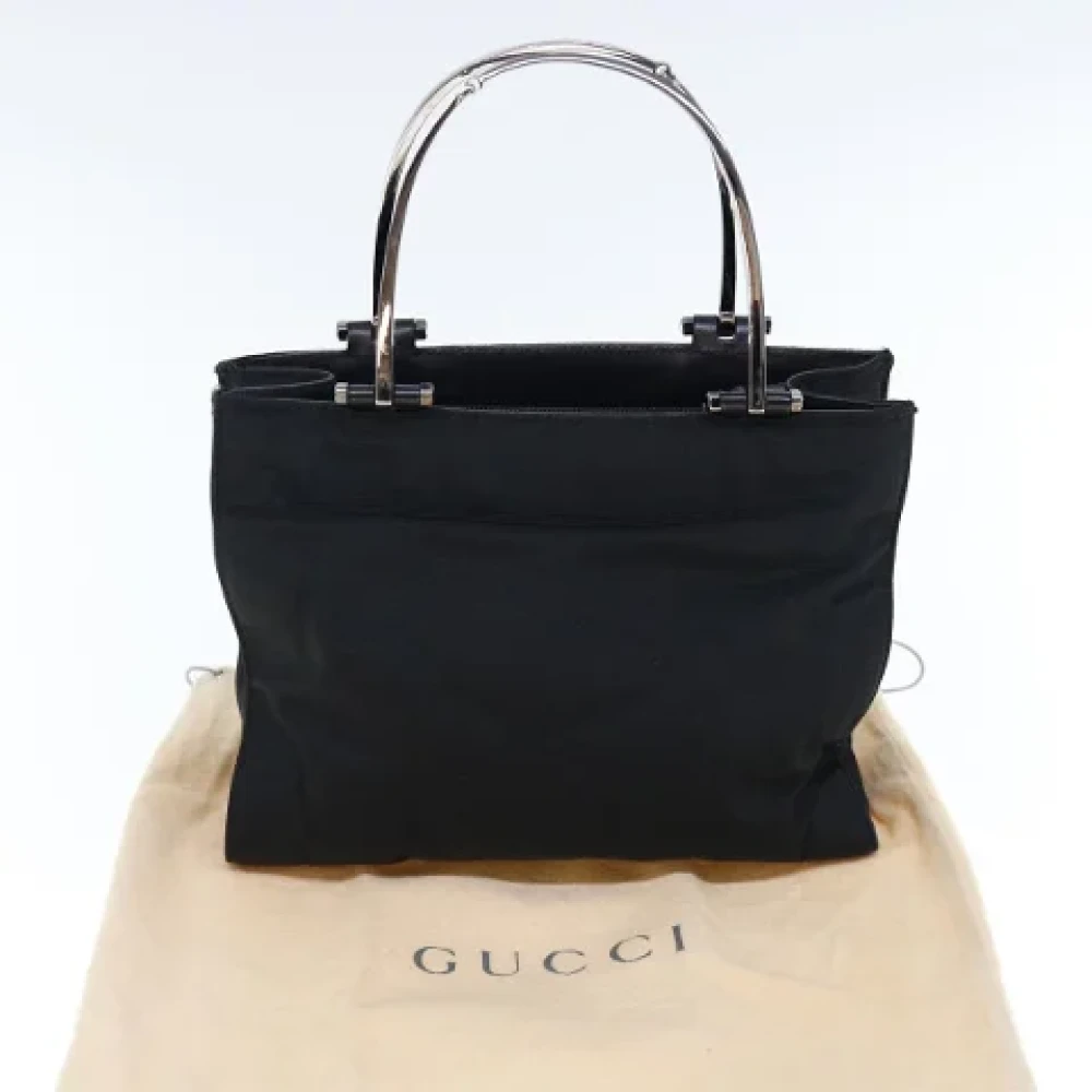 Gucci Vintage Pre-owned Nylon handbags Black Dames