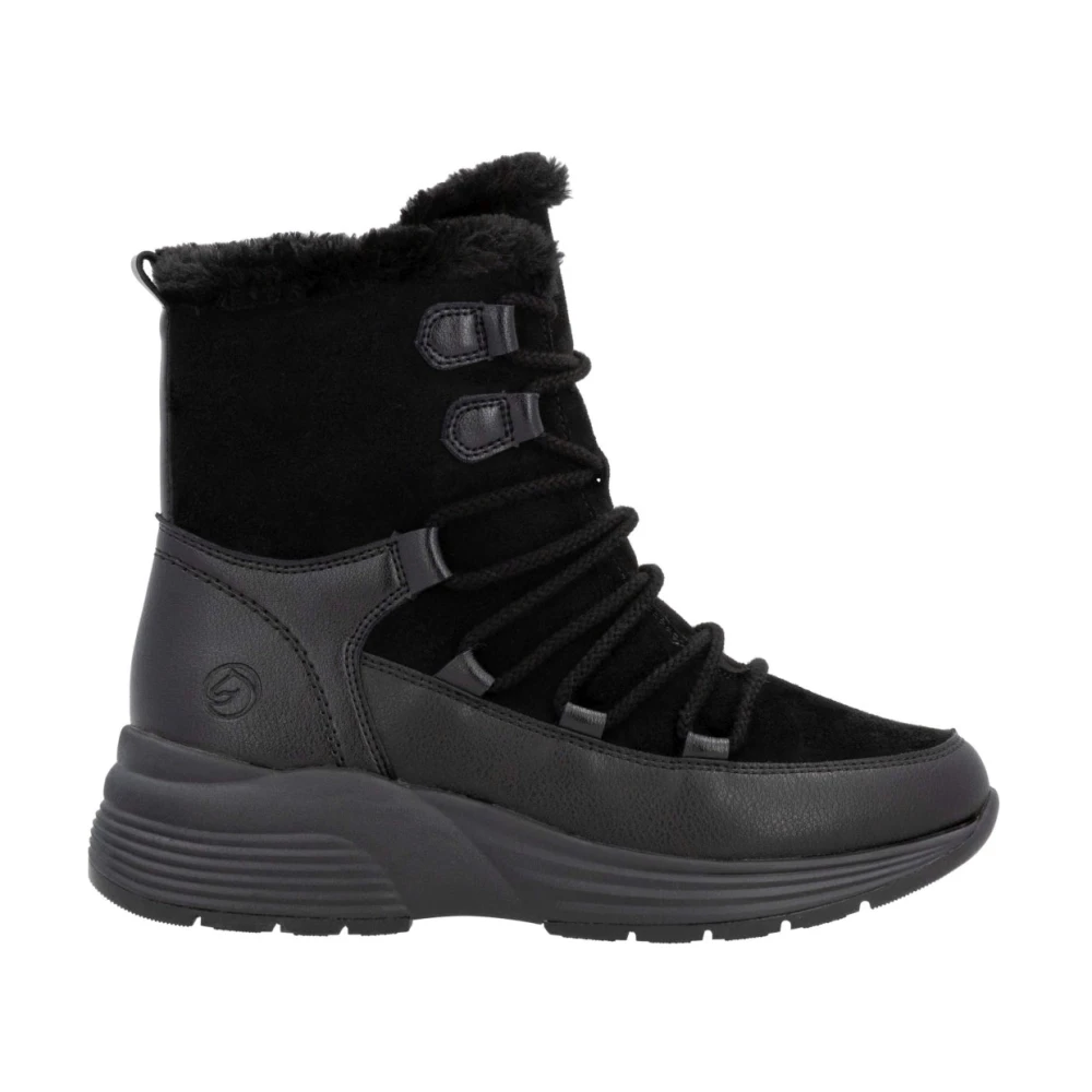 Remonte Black Winter Boots, Female, 6 Uk, Casual Ankle Boots For Women