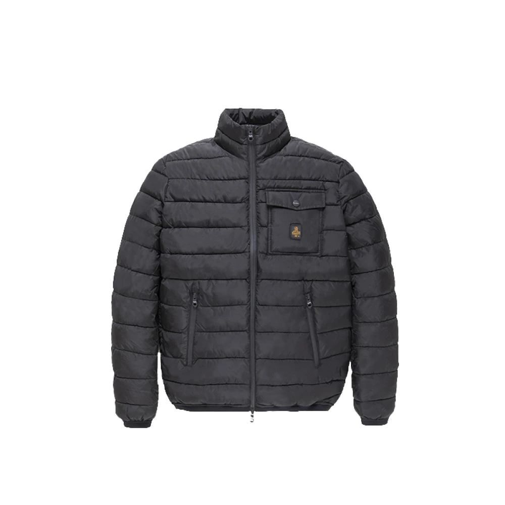 RefrigiWear Gewatteerde Zwarte Nylonjas met Primaloft Black Heren