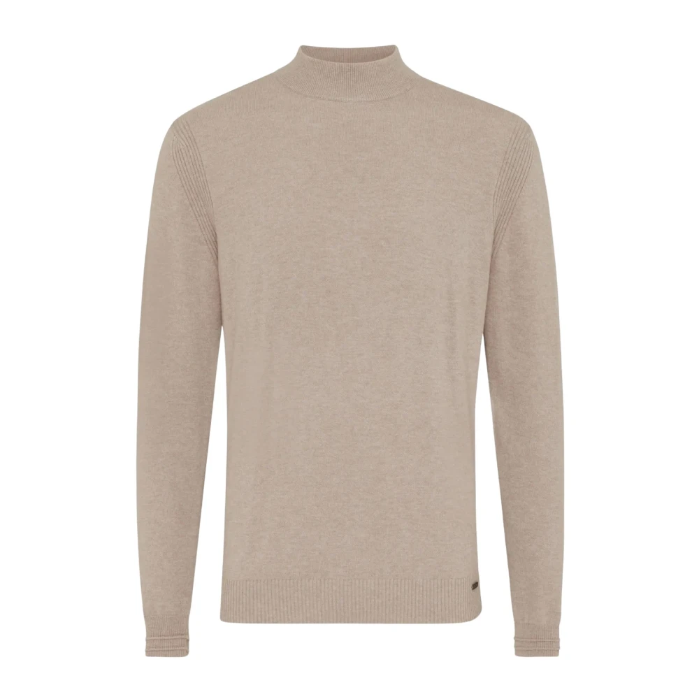 Gentiluomo Rol Kraag Trui Beige Heren
