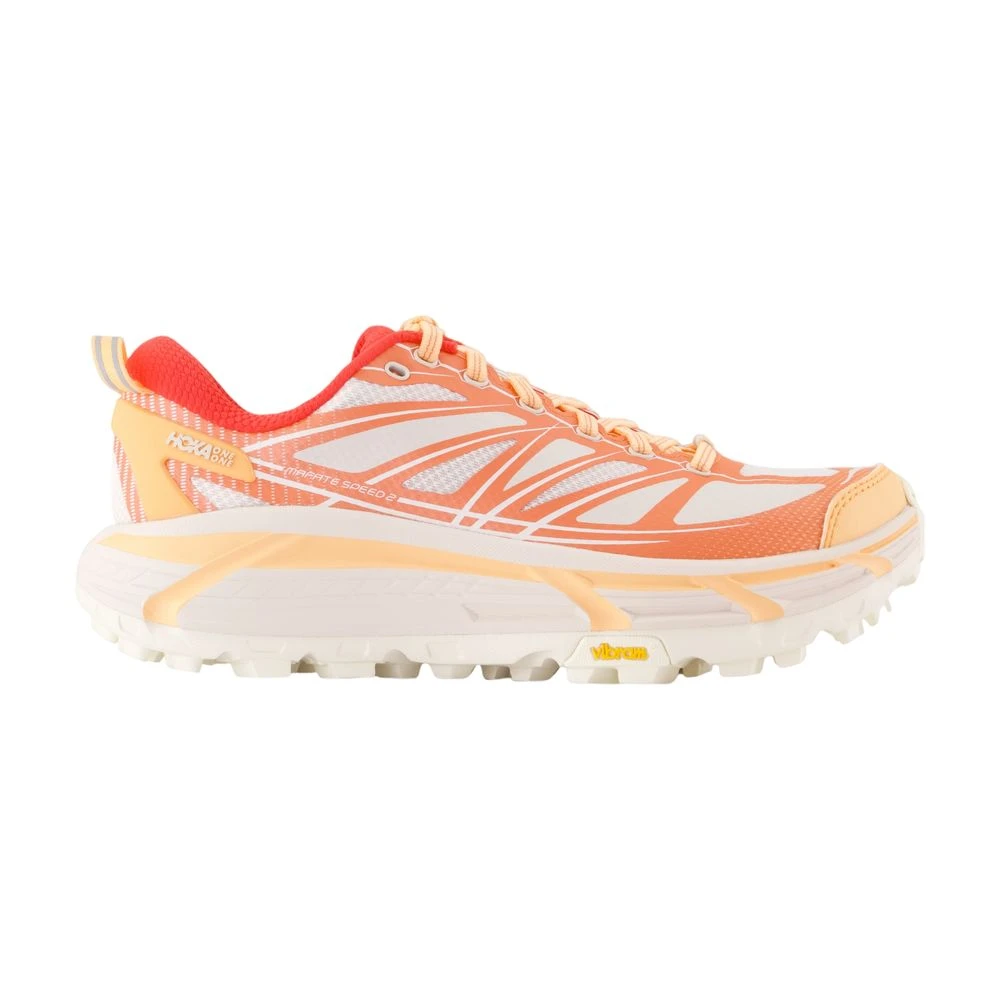 Hoka One One Orange Running Shoes, Male, 5 1/3 Uk, Speed 2 Mesh Trainers