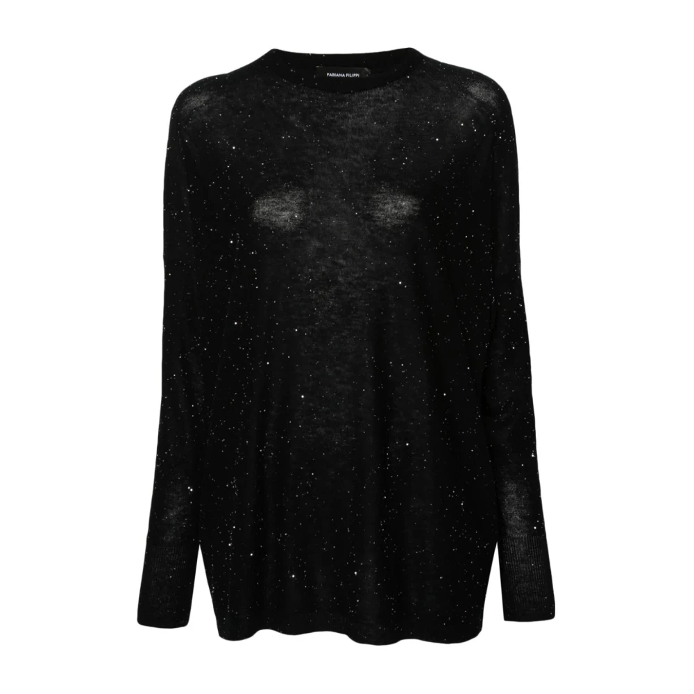 Fabiana Filippi Stijlvolle Dames Gebreide Collectie Black Dames
