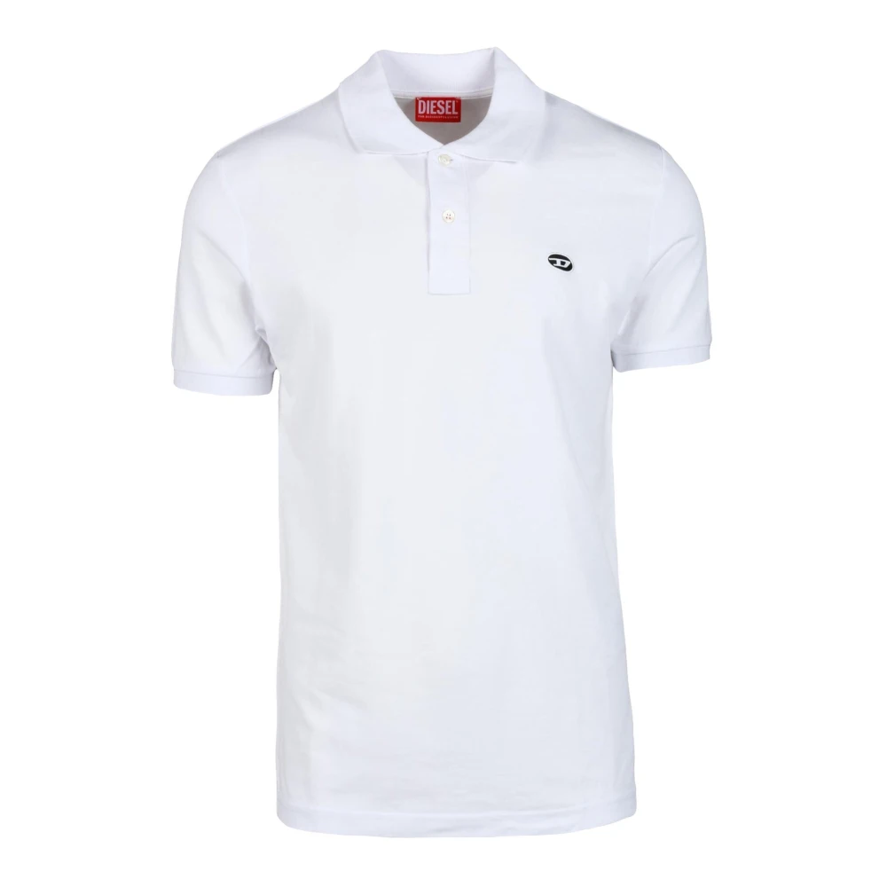 Diesel Katoenen Polo Shirt White Heren