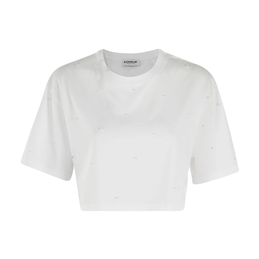Dondup Casual Katoenen T-shirt White Dames