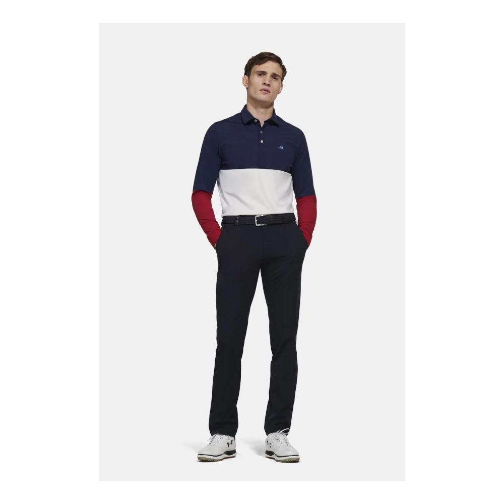Meyer Justin Actieve Polo Shirt Blue Heren