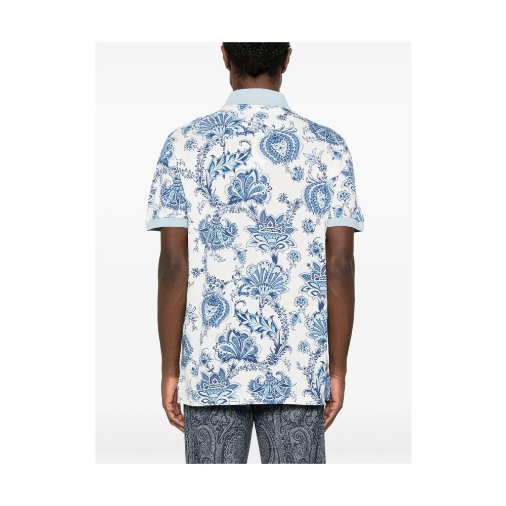 ETRO Lichtblauwe Knopen Trui Blue Heren