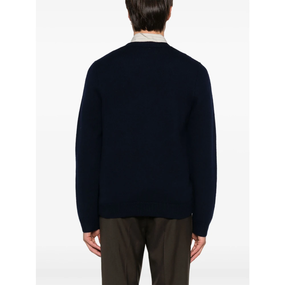 A.p.c. Donkerblauwe Pull Edward Blauwe Kleding Blue Heren